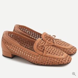 Brand New J Crew Tan Woven Loafers